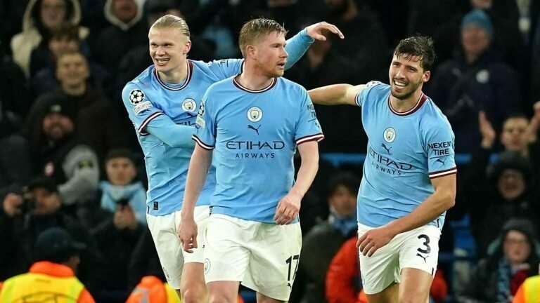 Manchester City 7-0 Leipzig (8-1 on agg): Haaland struggles continue as hosts stumble into quarters