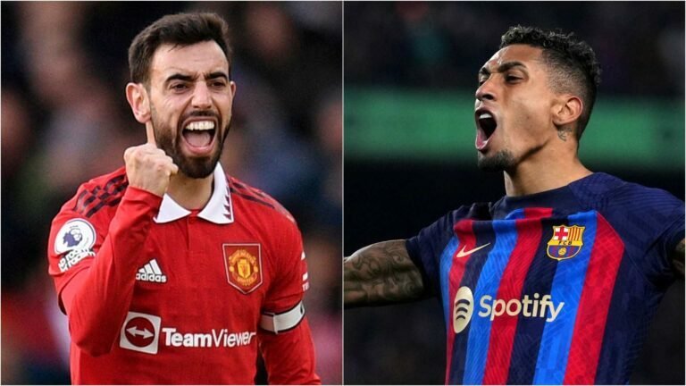 Bruno Fernandes reveals why doctor once BLAMED him for forcing Barcelona star Raphinha to do extra shooting practice that led to injury