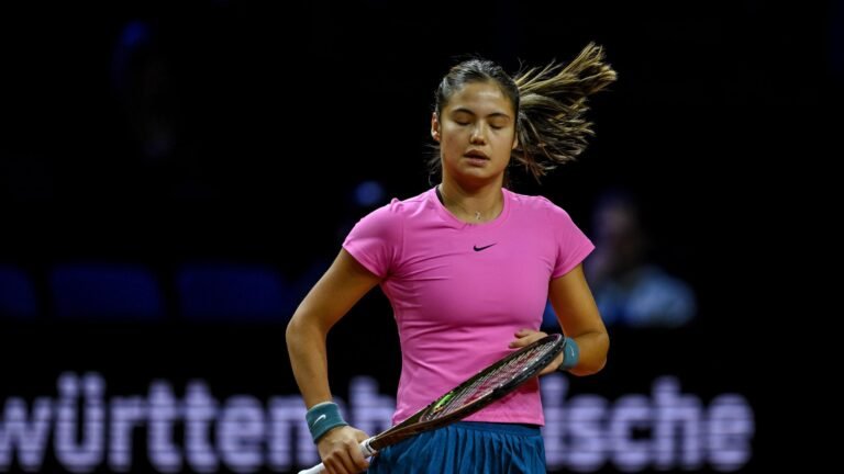 Raducanu out in first round of Stuttgart Open after heavy loss to Ostapenko
