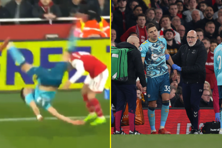 Jan Bednarek livid with Southampton doctor after he refuses to let him play on after head injury suffered against Arsenal