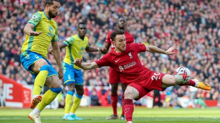 Liverpool fans belt out Diogo Jota song on repeat during masterclass against Nottingham Forest