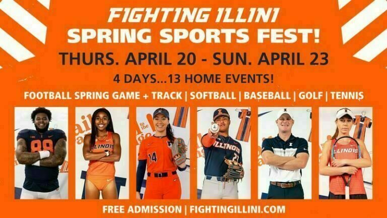 The Fighting Illini Spring Sports Fest features 13 Events in Four Days