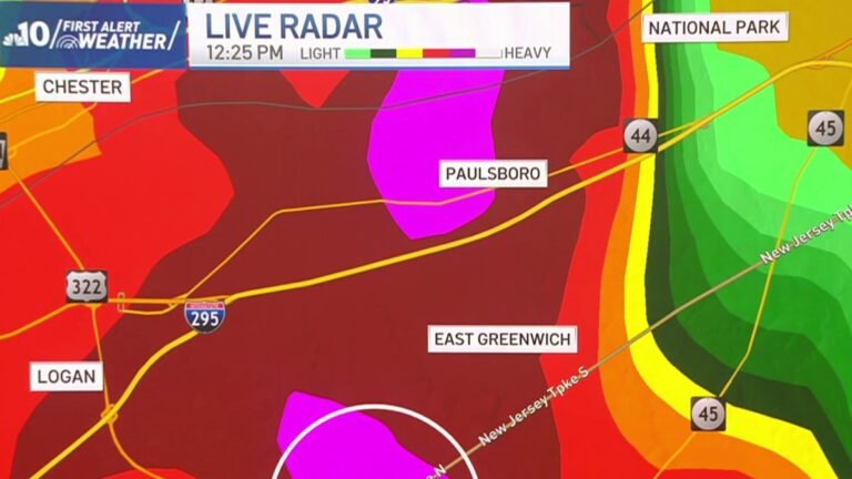 Severe storms roar in Philly region Friday