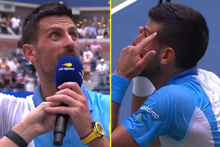 Novak Djokovic berates and tells own fan to leave before signing Beastie Boys classic at US Open