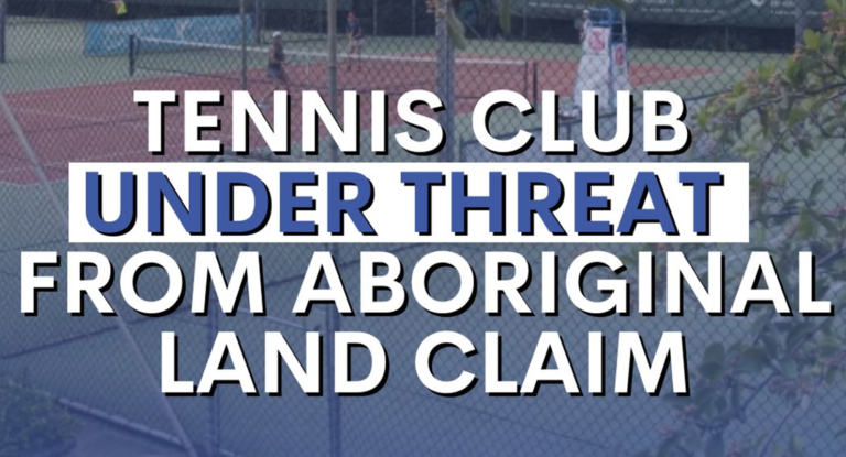 Ancient tennis club under threat from native title claim