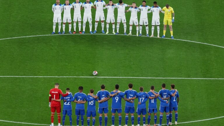 Boos and shouts of ‘free Palestine’ heard during minute’s silence at England vs Italy