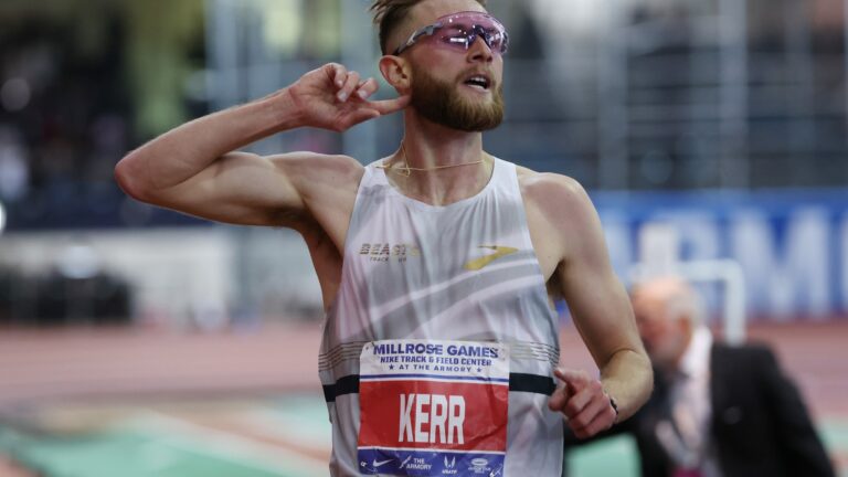 Brit Josh Kerr smashes Mo Farah’s two-mile world record just hours after being ‘spotted on metro to New York race’