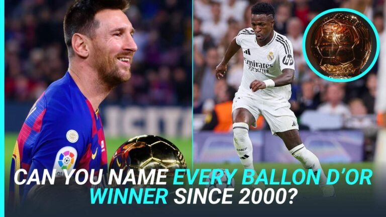 Football quiz: Can you name every Ballon d’Or winner since 2000?