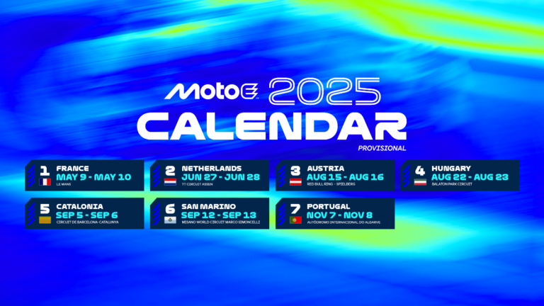 Provisional 2025 FIM MotoE World Championship calendar