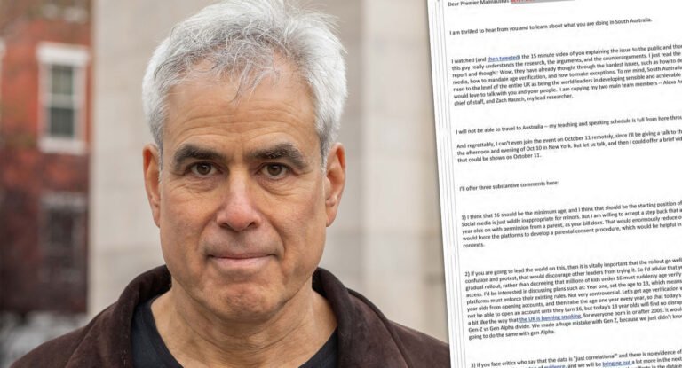 Jonathan Haidt lobbied politicians by accusing teen social media ban critics of ‘burying’ evidence