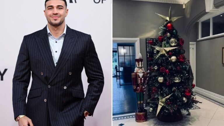 Tommy Fury shares rare look inside new home as he puts up decorations for first solo Christmas after Molly-Mae split